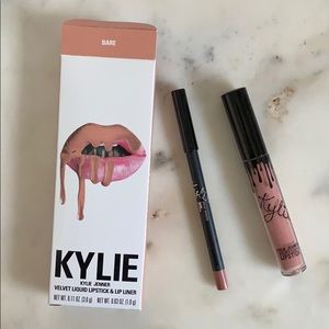 Kylie Cosmetics Bare Liquid Lip Kit NWT